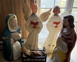 VTG Christmas Blow Molds, Need TLC