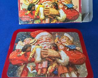 VTG Enesco Playing Cards in tin, unopened cards!