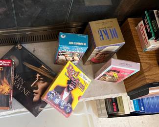 VHS, cassettes & Cd's