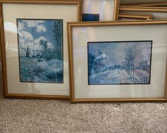 Beautiful Monet prints in great condition