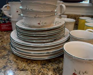 Christmas dinnerware
