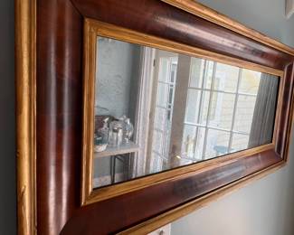 Long framed mirror- vintage