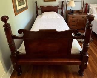 Ornate headboard and footboard