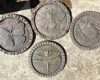 Four insect stepping stones