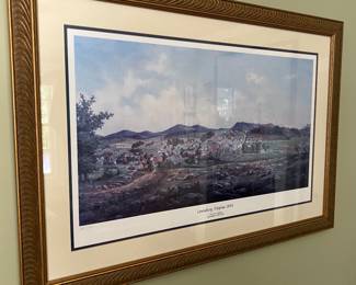 Framed print of Lewisburg, Virginia, by Edward Beyer