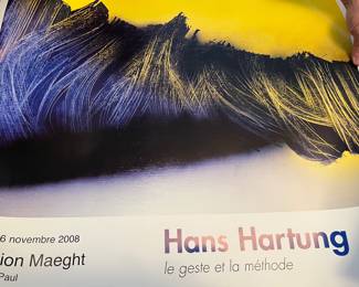 Unframed Hans Hartung poster
