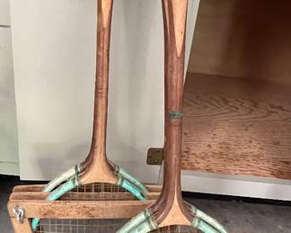 Vintage tennis rackets