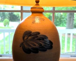 Lamp made from Pennsylvania crock