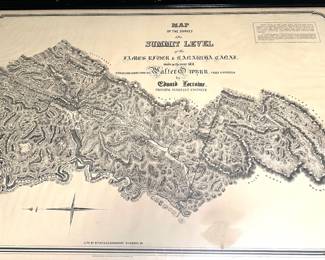 Large survey map of Greenbrier and Monroe counties