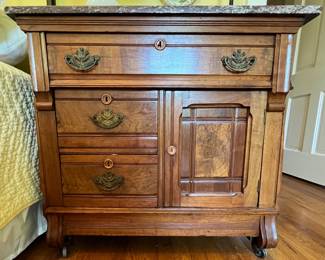 Marble top dresser