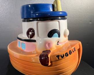 Tuggle boat cookie jar