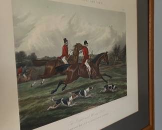 Fox hunt print