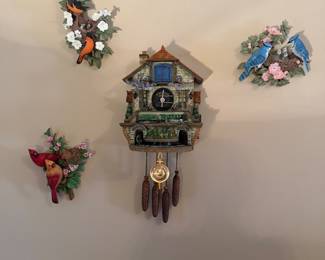 Bradford Exchange Flying Scotsman 'Memories of Steam' Cuckoo Clock and wall sculpture s