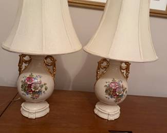 Vintage ceramic table lamps