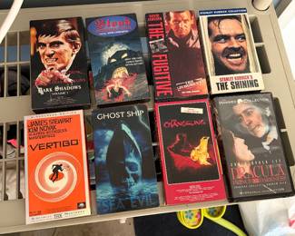 Vintage VHS horror, thriller & classic movie collection