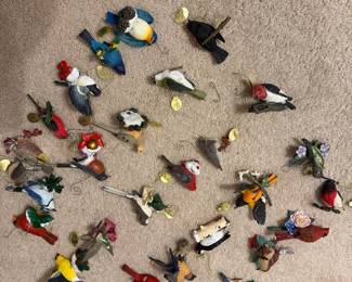 Large Collection of Danbury Mint Bird Ornaments