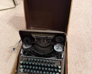 Vintage Portable Typewriter with Case