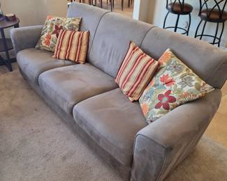 with coordinating decorative pillows