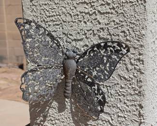decorative metal butterfly wall art