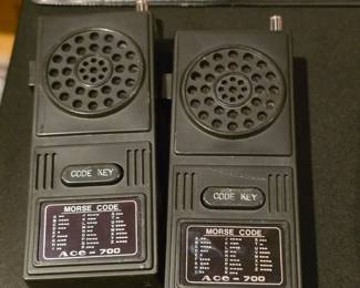 Military Electronic Walkie Talkie Set - Morse Code