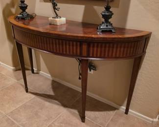Demi-Lune Inlaid Console / Foyer Table