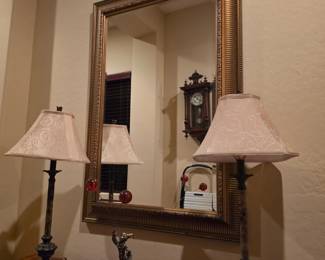 Large Ornate Gold Framed Wall Mirror