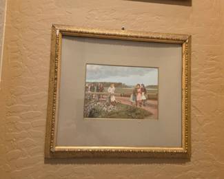 Set of 3 Vintage Gold-Framed Scenic Art Prints