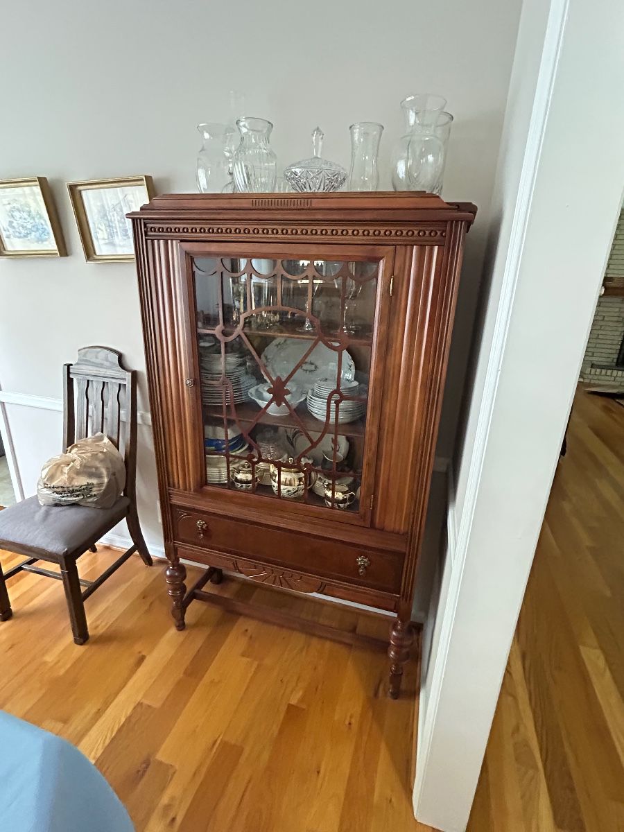 Jacobean WooD China Cabinet 