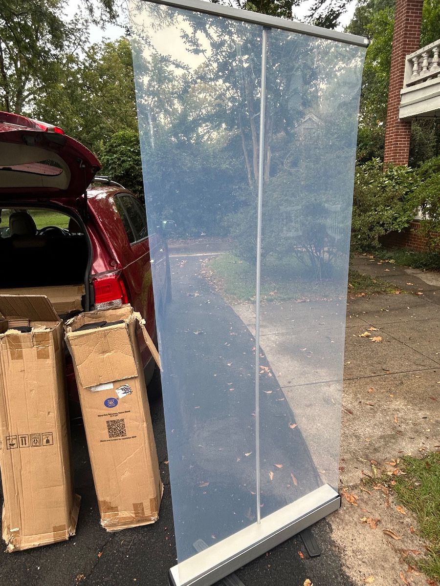 33.5 x 80 Heavy Duty Retractable Banner Stand . 15 available