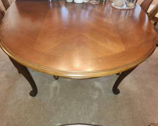 French Provincial dining table and chairs