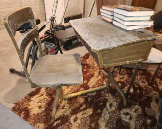 Vintage school desk
