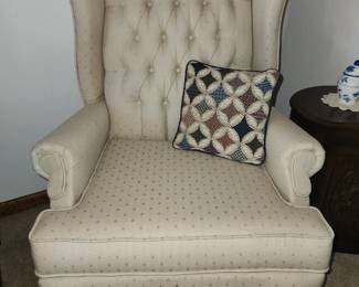Qty 2 wingback chairs
