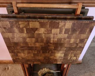 TV tray set