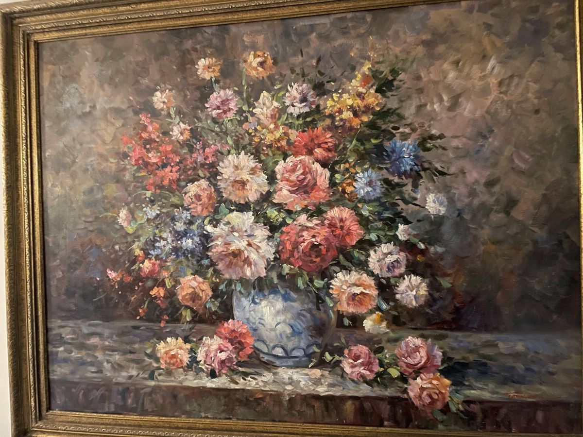 Floral Still Life Oil Painting by Ted Siever