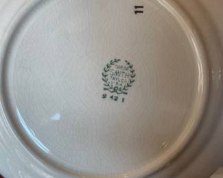 Taylor Smith & Taylor "Platinum Rings" Dinnerware Set