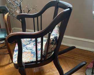 Vintage Spindle-Back Rocking Chair