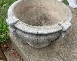 Vintage Aggregate Concrete Garden Urn