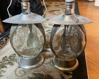 Vintage Musical Decanter Lanterns