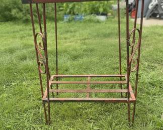 Vintage Wrought Iron Plant Stand