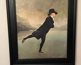 The Reverend Robert Walker Skating on Duddingston Loch Framed Print