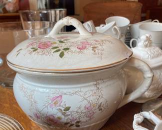 Bridgwood & Son Porcelain Opaque Chamber Pot