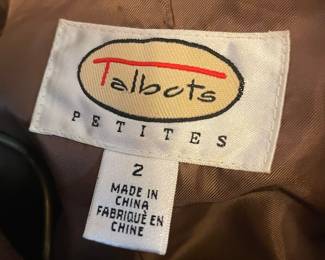 Talbots Petites Wool Blend Coat