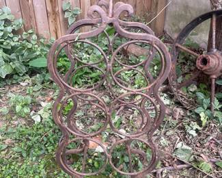 Vintage Wrought Iron Wine Rack