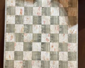 Vintage Onyx and Marble Chess Set