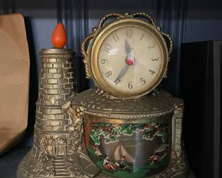 Vintage United Lighthouse/Sailboat Motion Clock
