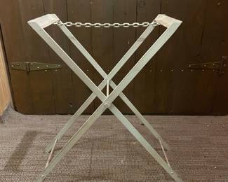 Vintage Metal Folding Luggage Rack