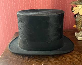 Vintage N.B. Stetson Company Silk Plush Top Hat