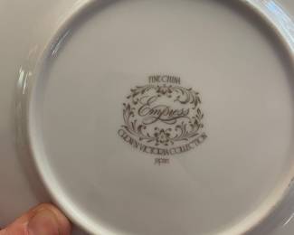 Crown Victoria Collection Empress Fine China - Lovelace Pattern