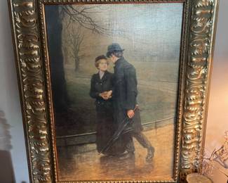 Oil Painting "The Garden of Eden" by Hugh Goldwin Riviere
