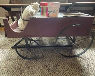 Vintage Child's Pull Wagon Planter